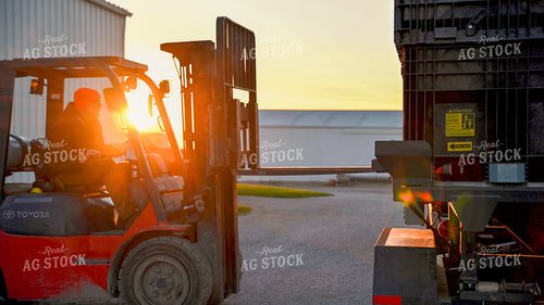 Loading the Seed Tender with the Skidsteer 25322