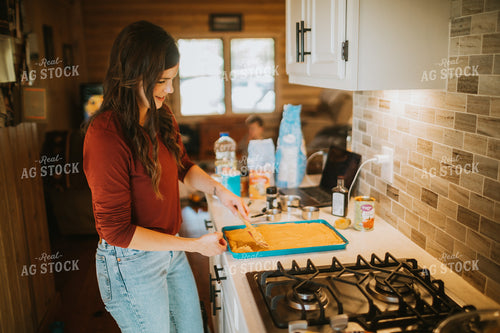 Farm Mom Making Dessert 4999