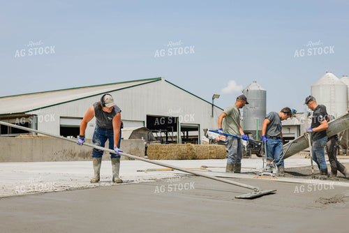 Pouring Cement at Dairy Farm 152670