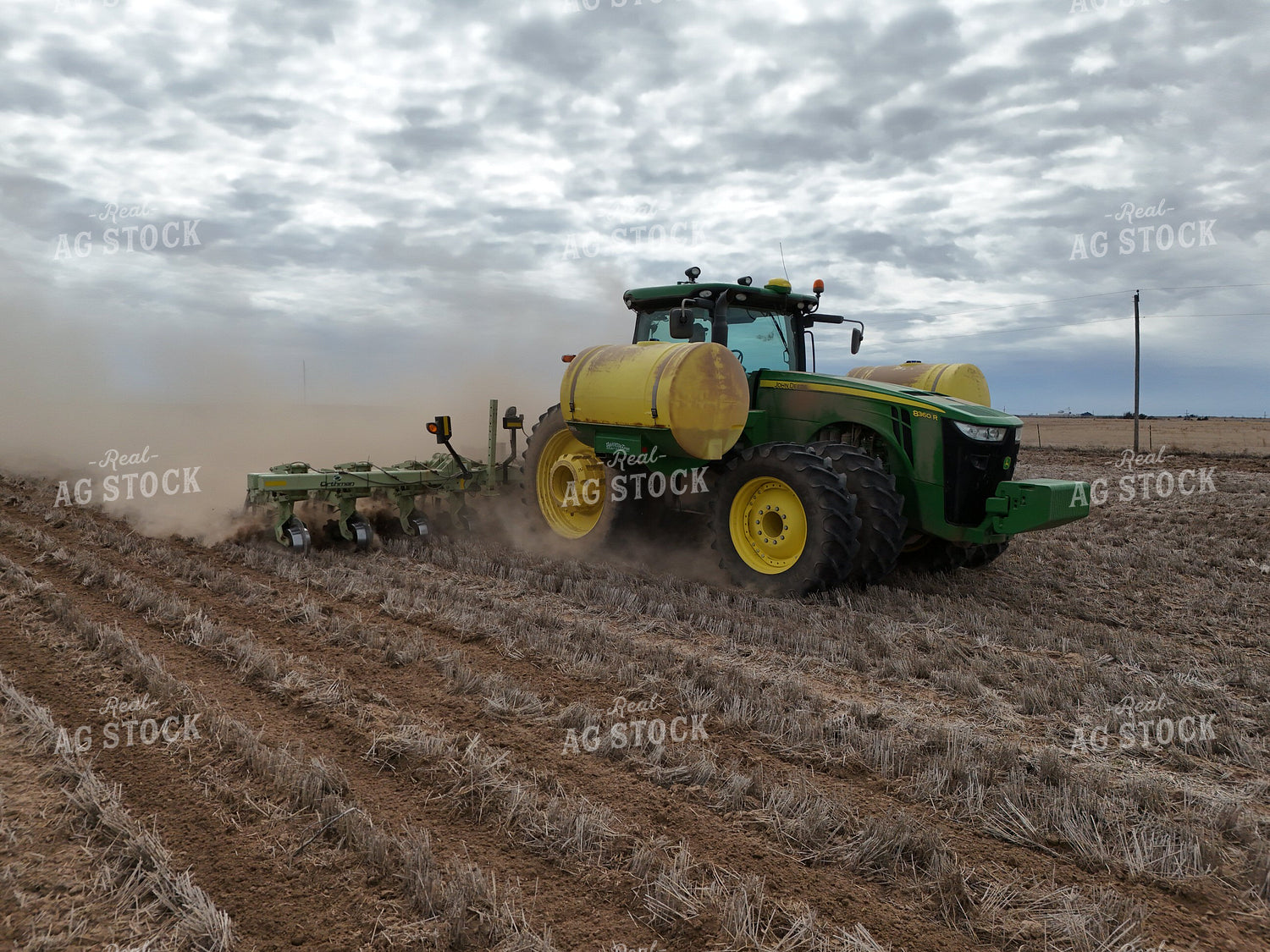 Strip Tilling Wheat Stubble 239190