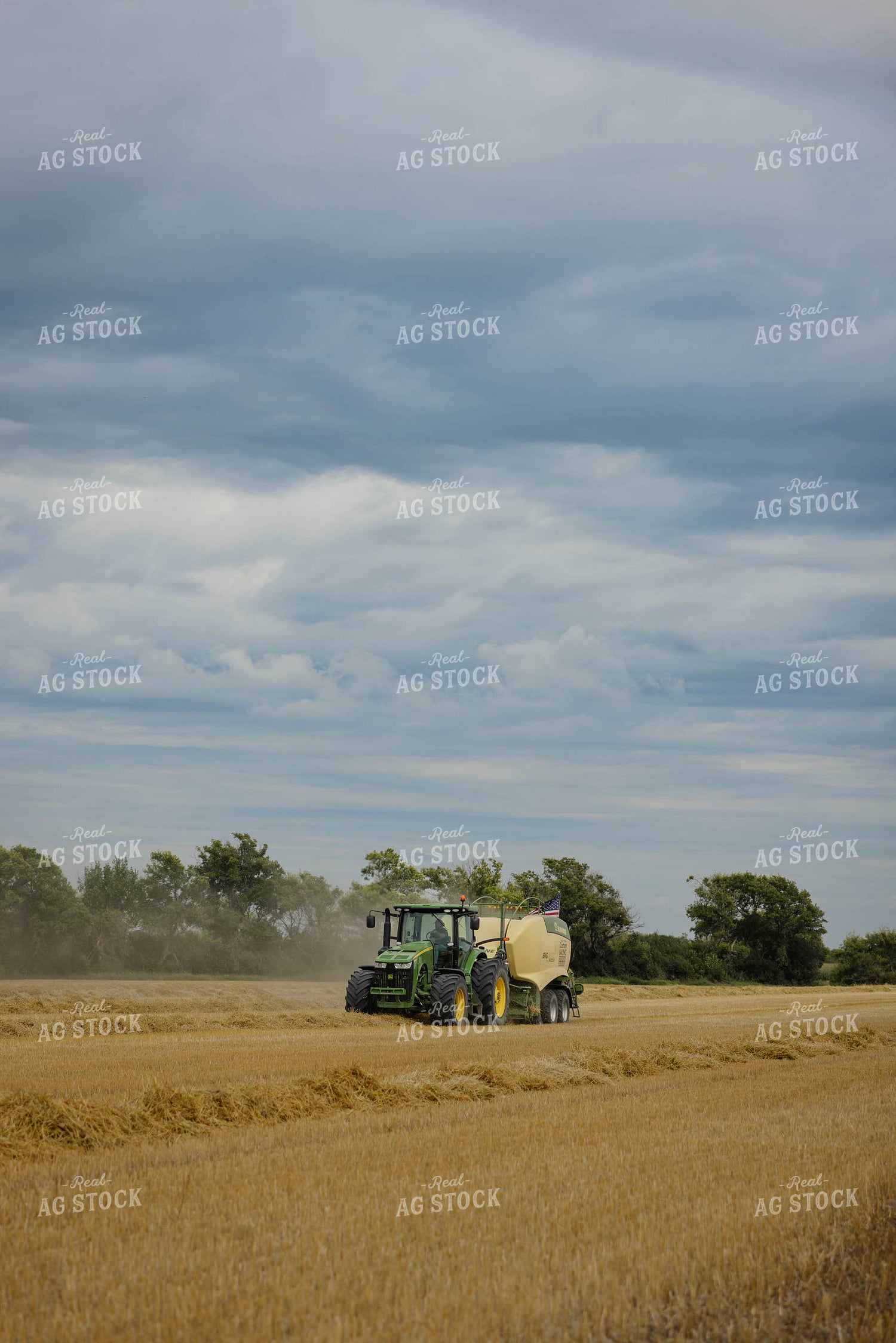 Baling Wheat Straw 296046