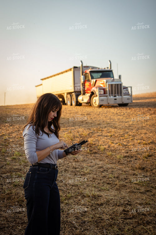 Female Farmer Flying Drone 268077