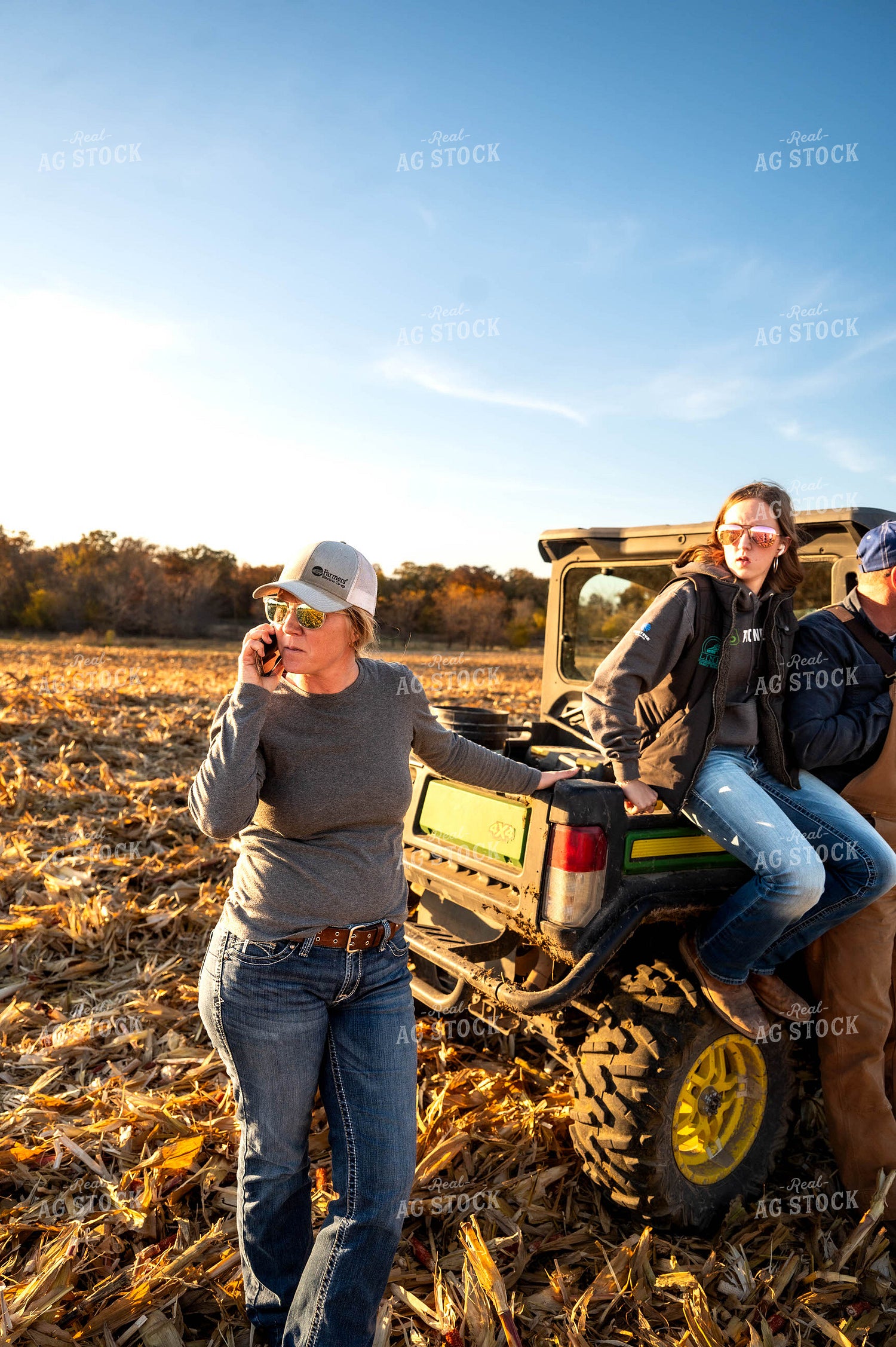Female Farmer Talking on Phone 115496
