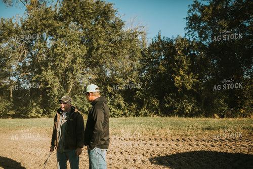 Farmers Talking in Soybean Field 5203