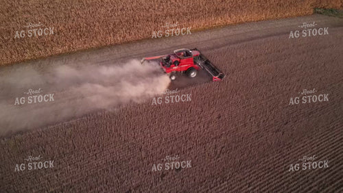 Aerial of Soybean Harvest 268042