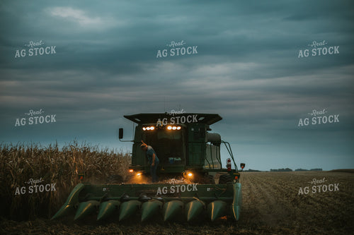 Farmer on Combine 6720