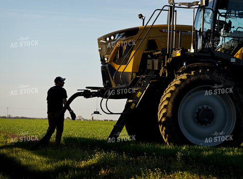 Filling Sprayer in Wheat Field 100020