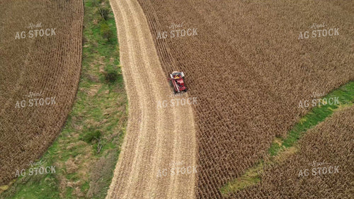 Aerial of Corn Harvest 268134