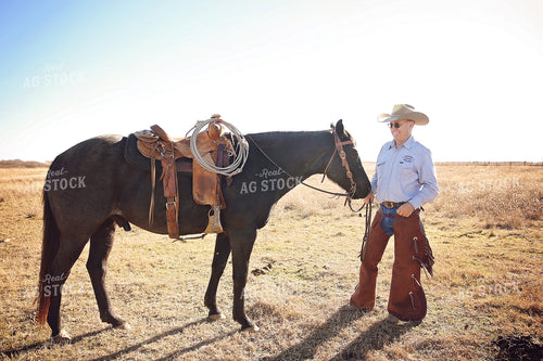 Rancher with Horse 127067