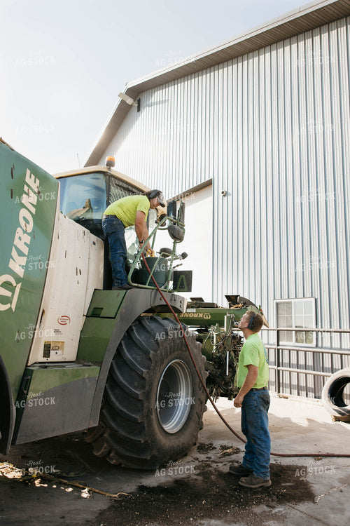 Fueling Up Silage Harvestor 152548
