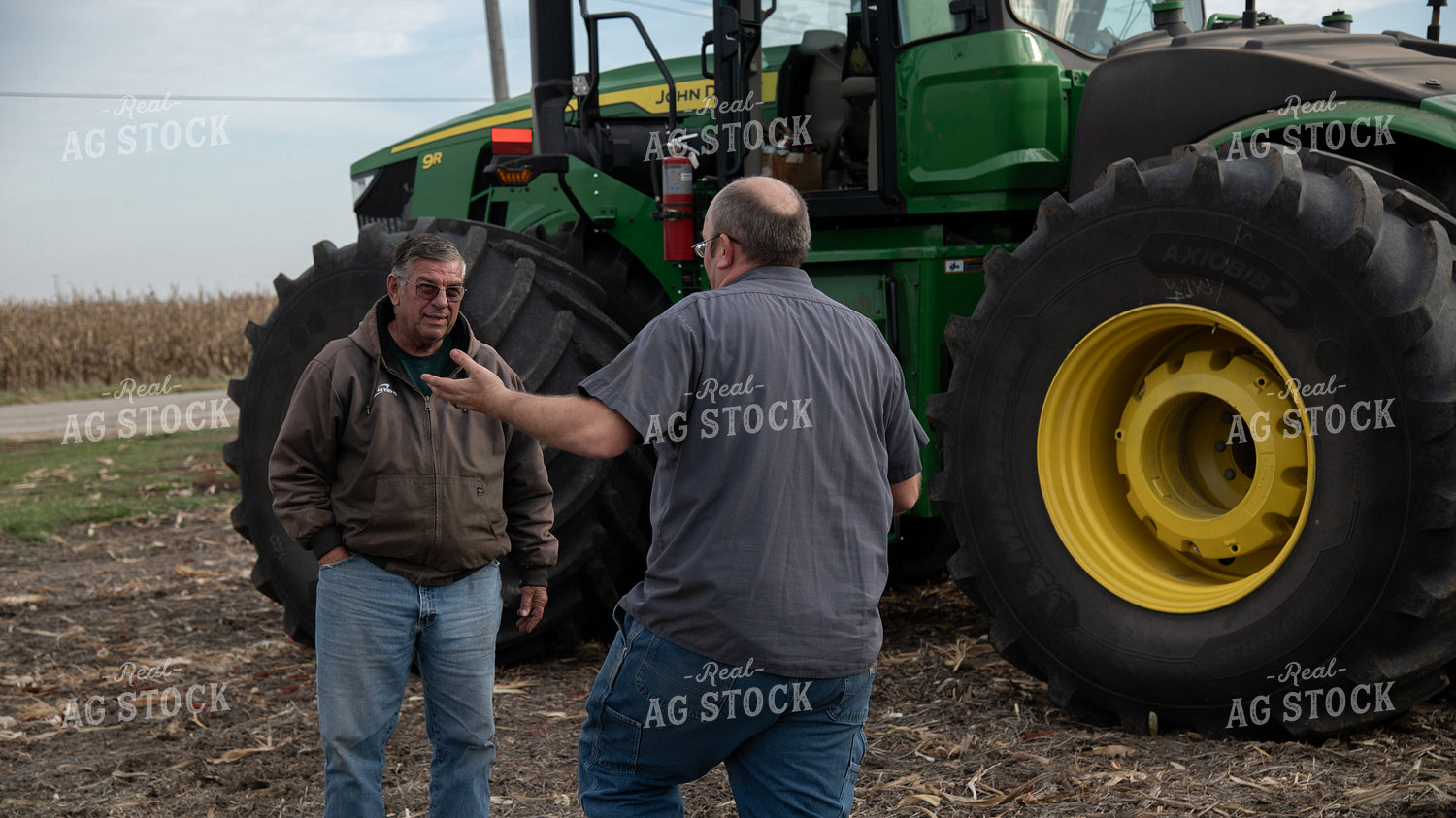 Farmers Talking in Field 26146