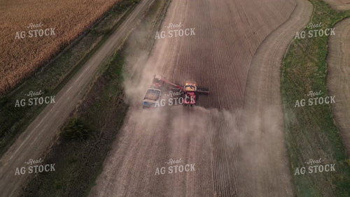 Aerial of Soybean Harvest 268039