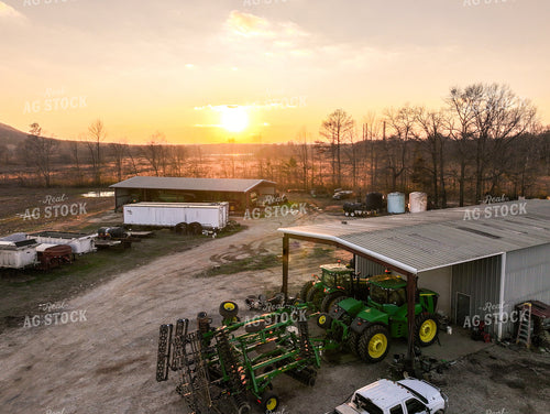 Sunset over Farmstead 128064