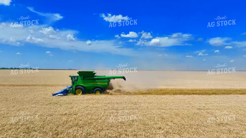 Aerial of Wheat Harvest 199068