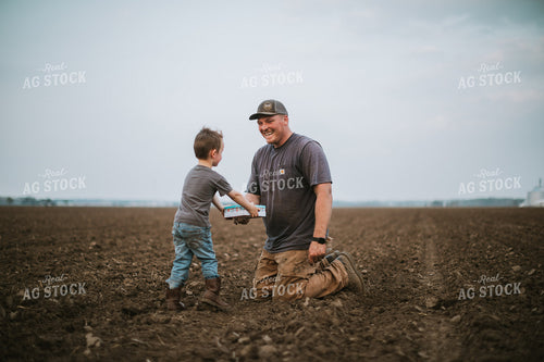 Farm Kid Bringing Farmer Cookie Tin 5679
