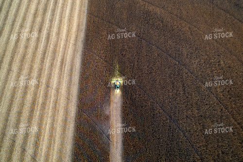 Aerial of Corn Harvest 65964