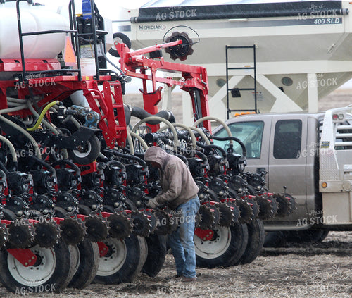 Farmer Preparing Planter 141515