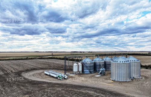 Aerial of Grain Storage 141264