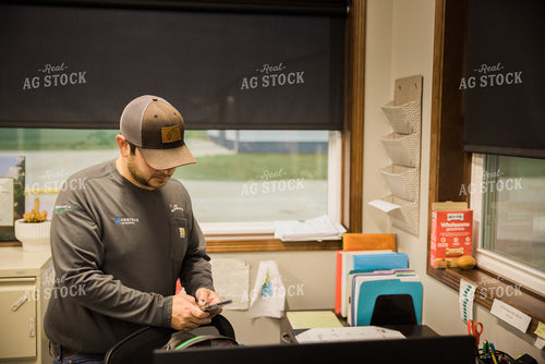 Retailer Working in Office 7893
