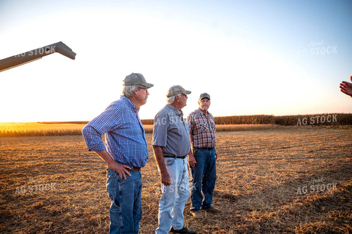 Farm Family at Soybean Harvest 115881
