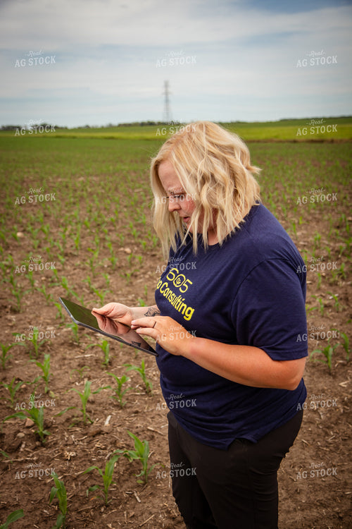 Female Agronomist Scouting Field 67743