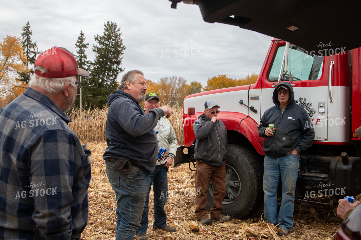 Farmers Talking by Truck 157256
