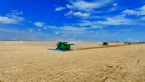 Aerial of Wheat Harvest 199067