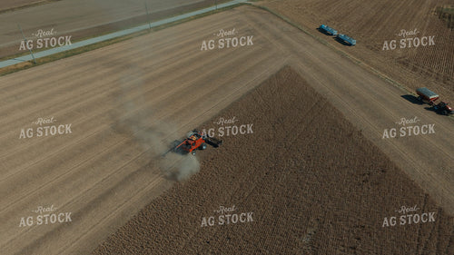 Aerial View of Soybean Harvest 85034