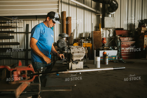 Farmer Working in Farm Shop 6191