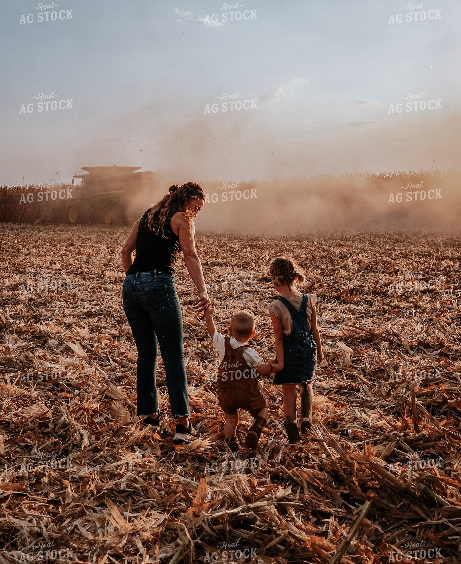 Farm Family at Corn Harvest 289006