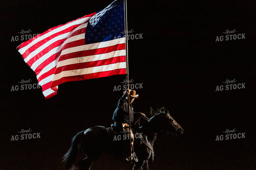 Rancher with American Flag 184019