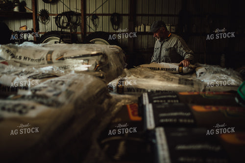 Farmer Loading Seed Bags 4075
