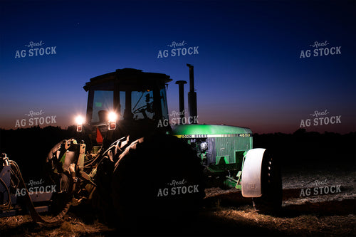 Tractor During Night Harvest 50019