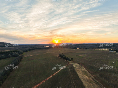 Aerial View Over Scenic Landscape 128068
