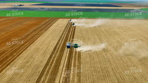 Aerial of Wheat Harvest 199083