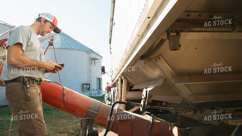 Farmer Using Phone 26081