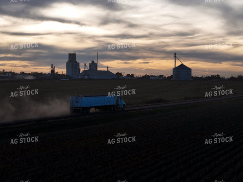 Semi Transporting Grain 239421