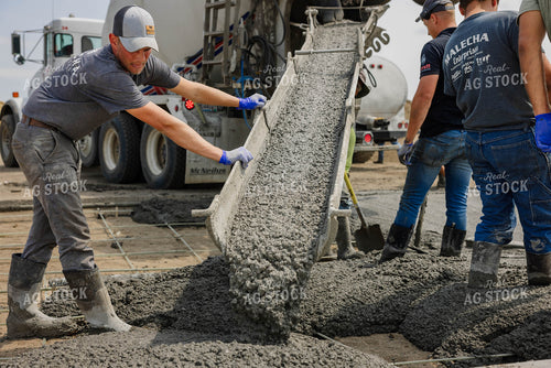 Pouring Cement at Dairy Farm 152669