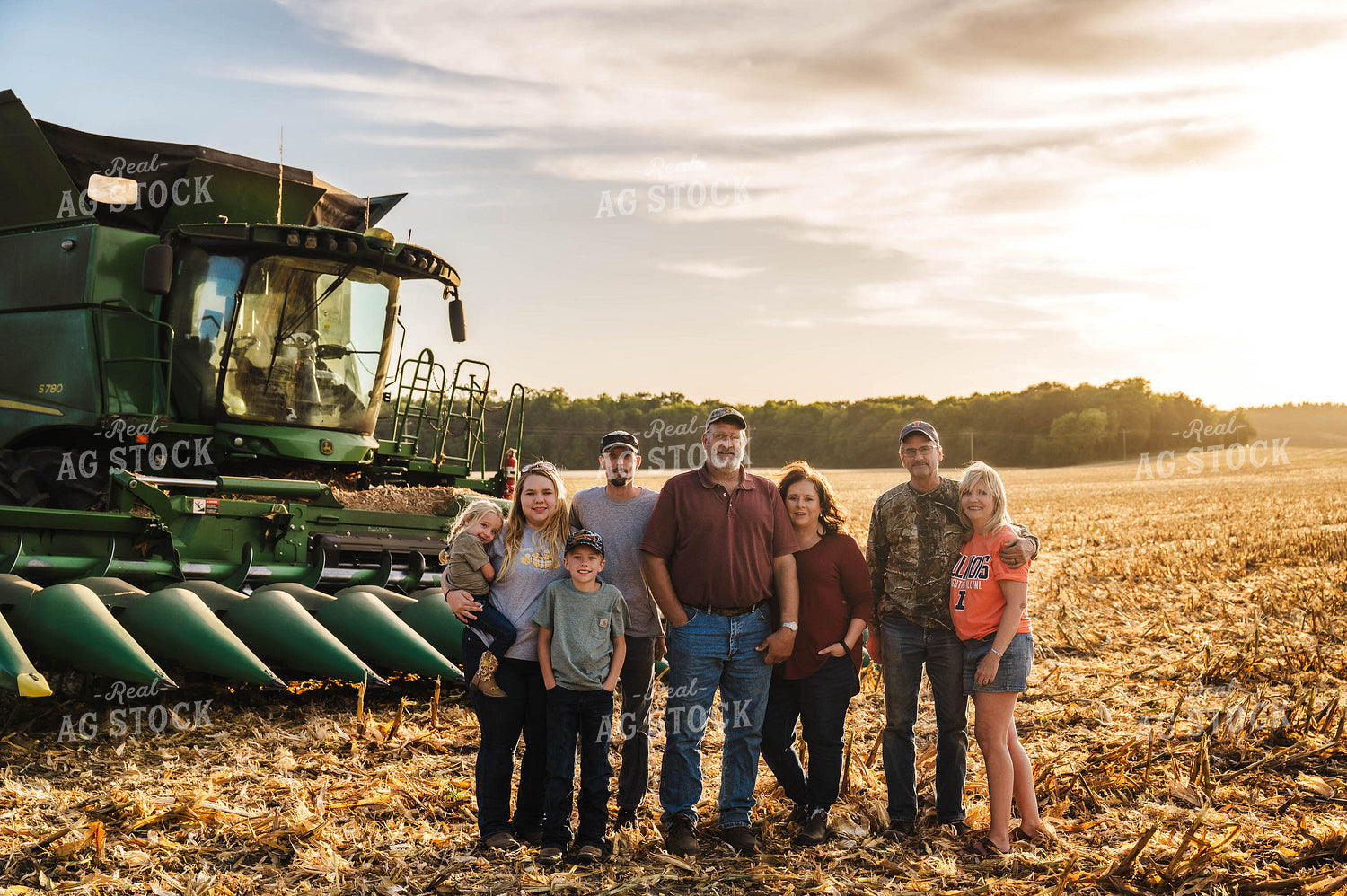 Farm Family by Combine 115374