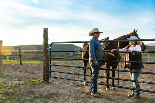 Ranchers with Horse 65233