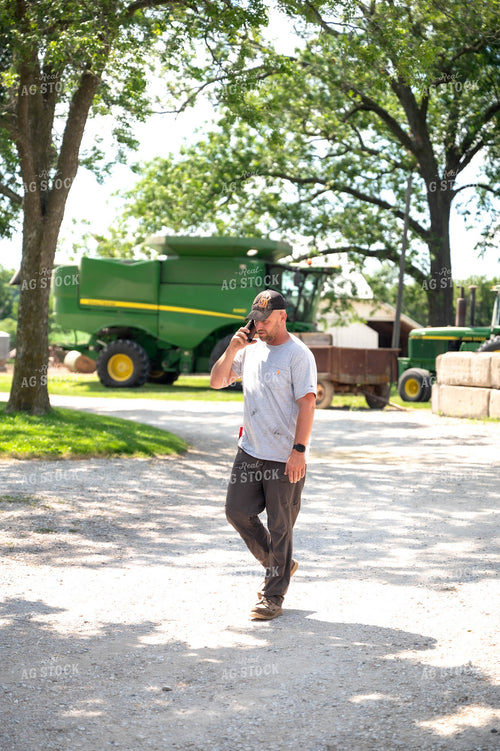 Farmer Talking on Phone 115831