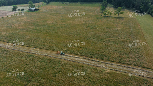 Aerial of Baling Hay 295039