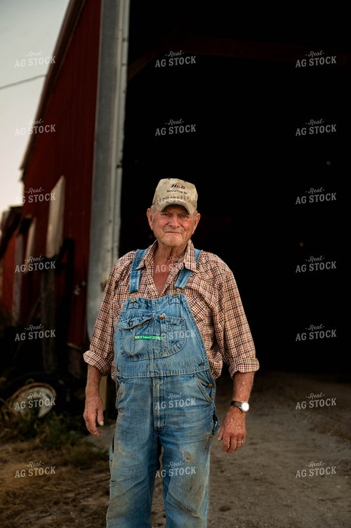 Farmer Walking by Shed 115902