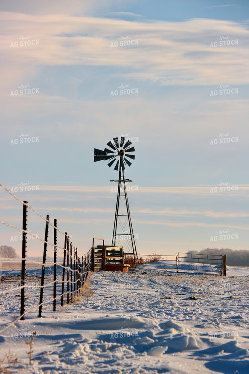 Windmill in Snow 299196