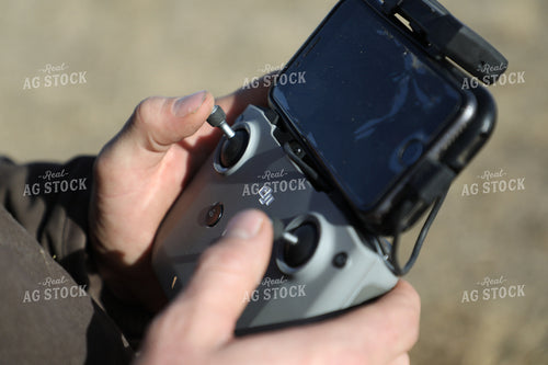 Farmer Controlling Drone Remote 117018