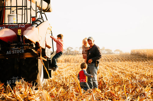 Farm Family in Corn Field 223023