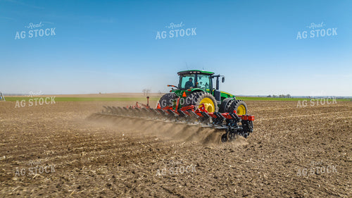 Tractor Strip Tills Field 56631