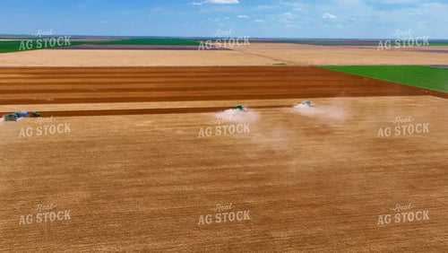 Aerial of Wheat Harvest 199077