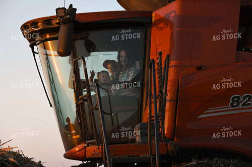 Farm Family in Combine 26301