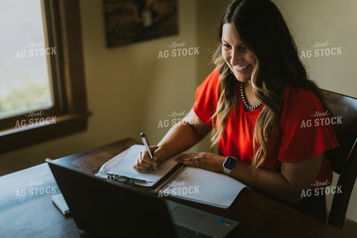 Female Farmer on Computer 8106
